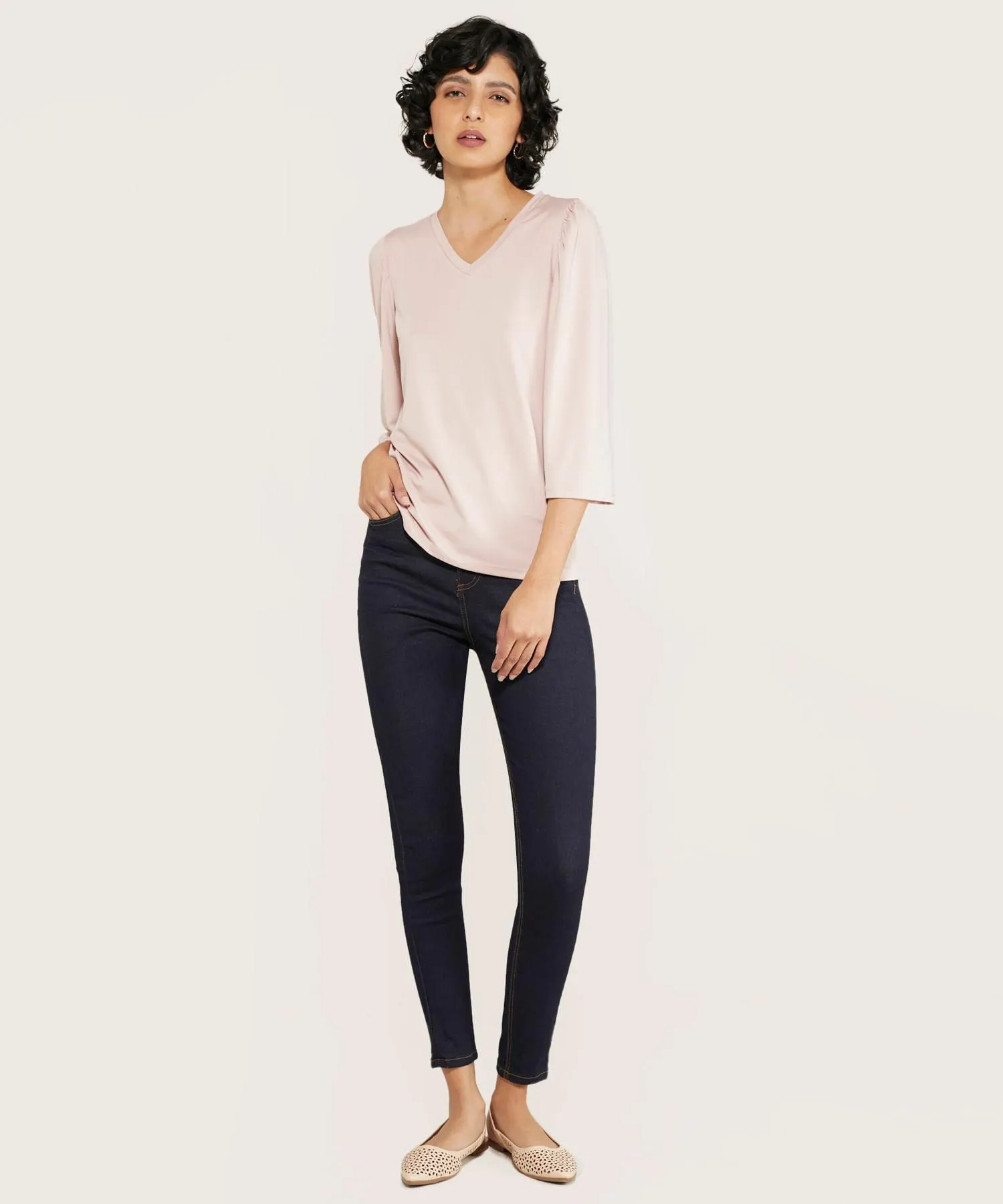 Jean Tipo Skinny Tiro Alto