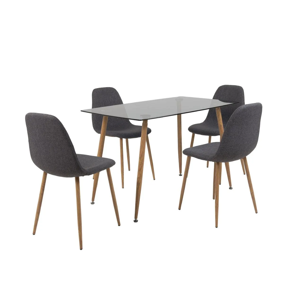 Comedor Rudy Cristal 4P