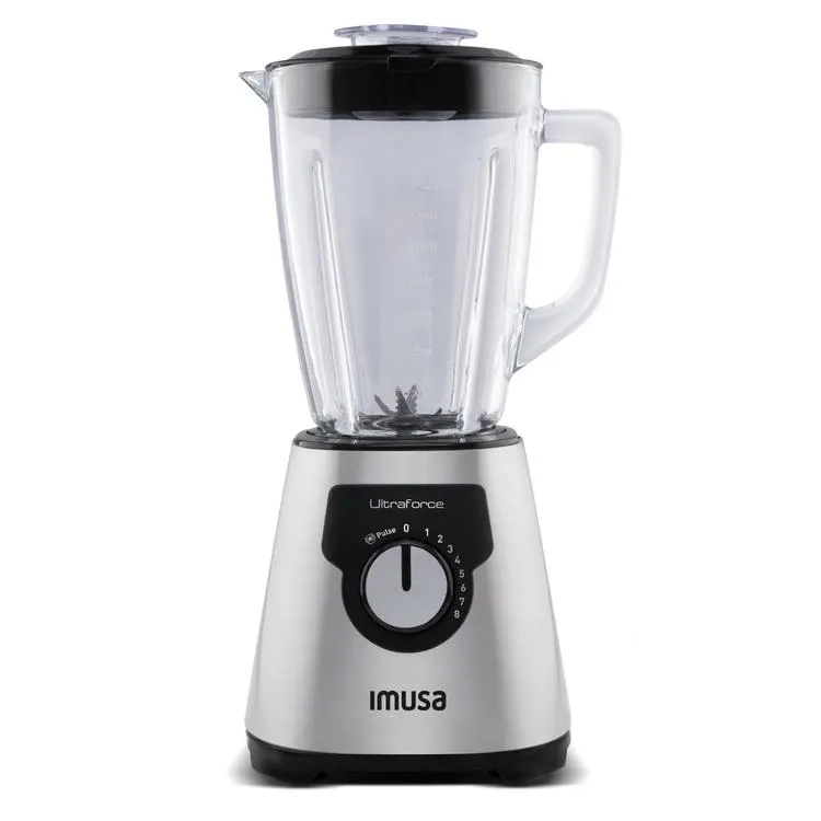 Licuadora IMUSA Ultra Force Glass Plateado