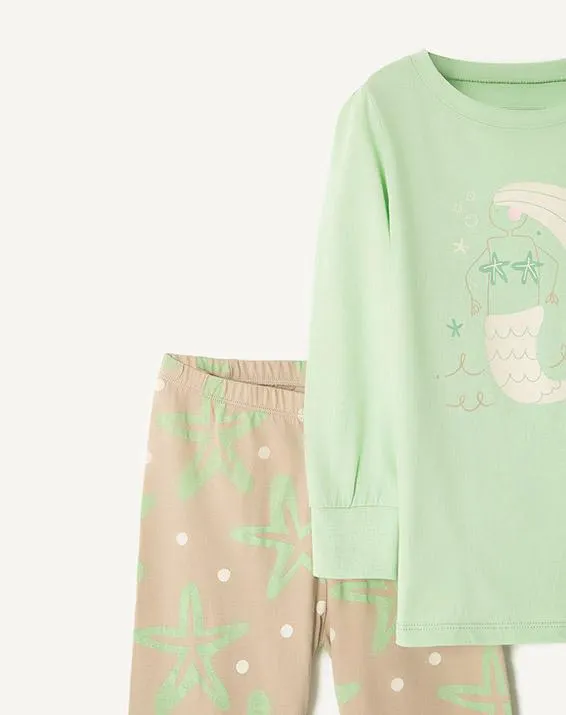 Pijama Addi Niña Cafe Estampado