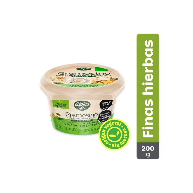 Cremosino Origen Vegetal Sabor Marañón y Finas Hierbas