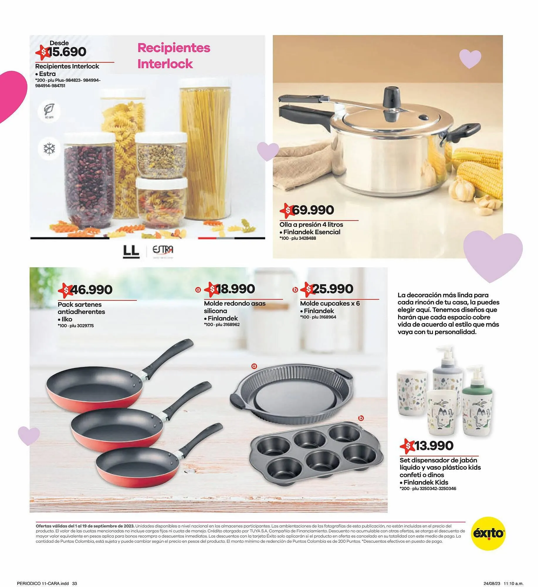 Catalogo de Catálogo Éxito 1 de septiembre al 19 de septiembre 2023 - Pag 33