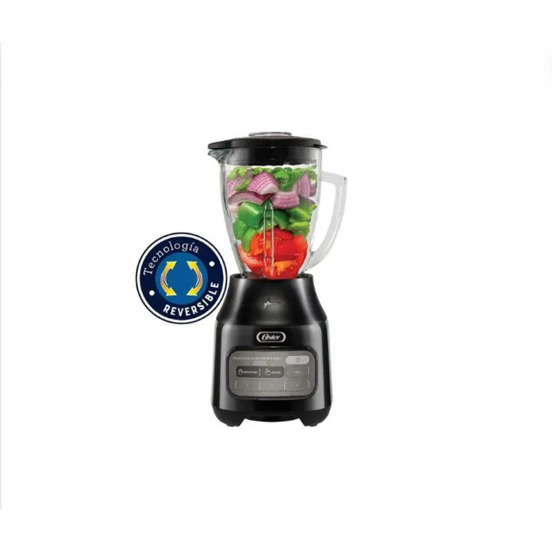 Licuadora Oster Con Tecnología Reversible Vaso de Vidrio BLSTPBRGR