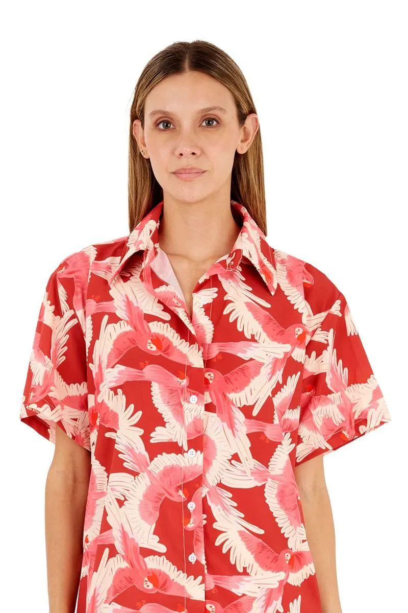 Camisa Estampado Rojo para mujer Alexa