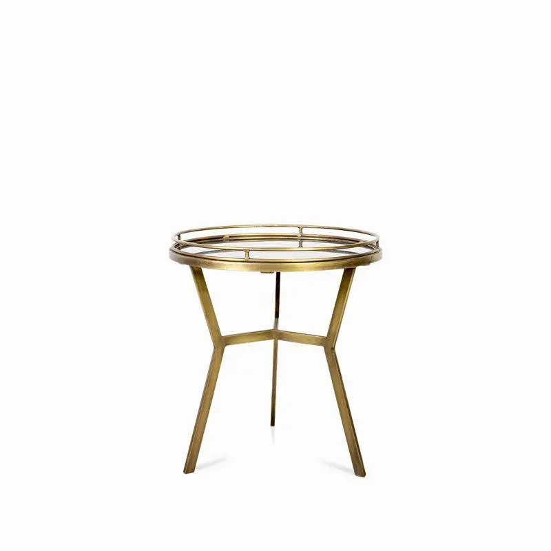 Mesa Auxiliar Reflejo dorada