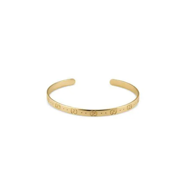 Pulsera aro abierto Gucci Icon oro amarillo 18K