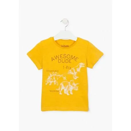 CAMISETA MOSTAZA NIÑO LOSAN REF 115-1010AL