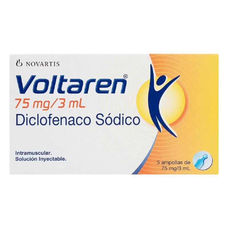 Voltaren 75 Mg Caja X 5 Ampollas