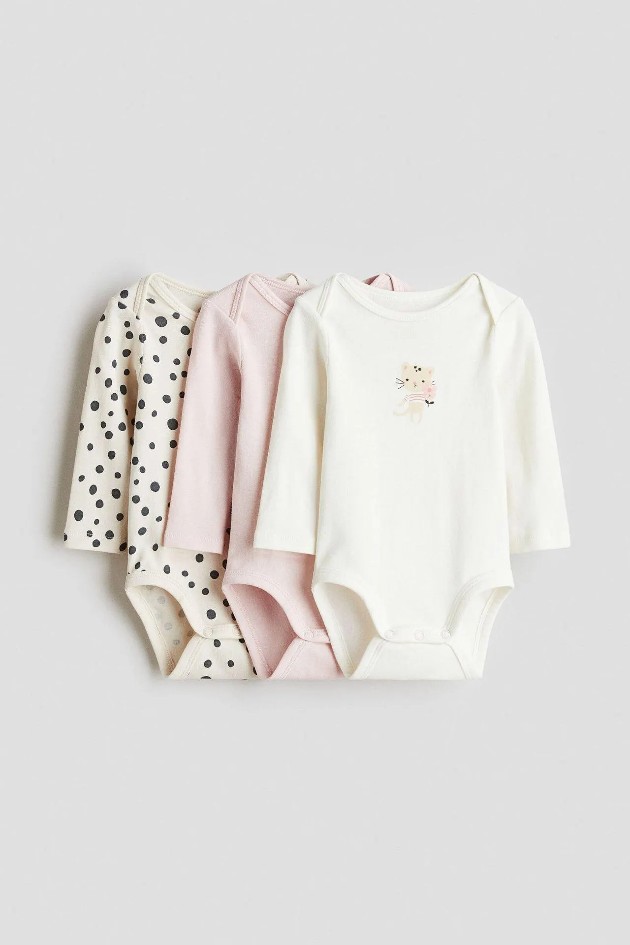 Pack de 3 bodies de punto con estampado