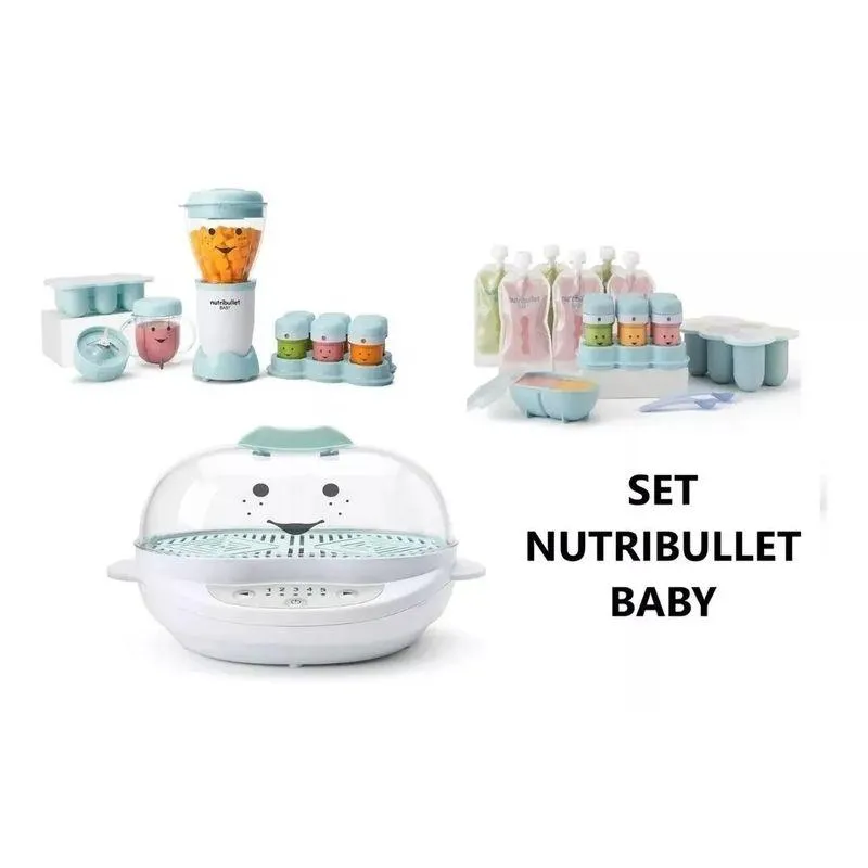 Set Completo Alimentos Para Bebés Nutribullet Baby