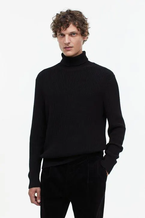 Saco cuello tortuga Regular Fit