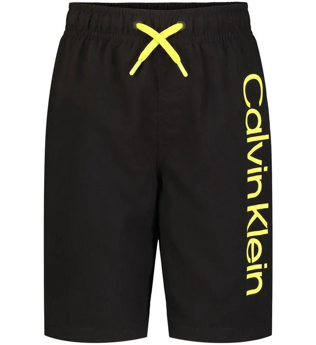 Bermuda Con Logo Negro Calvin Klein Niño