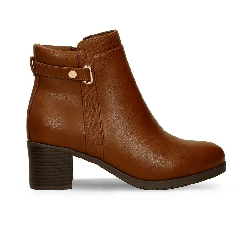 Botines Café Bata Comfit Flexifit Iyana Mujer