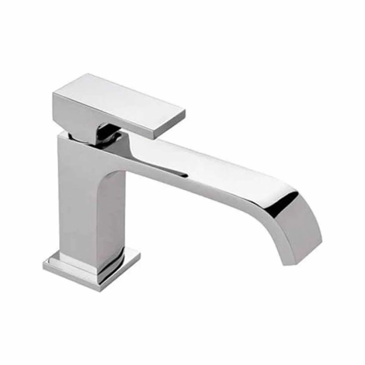 Monomando con desague Unico Plateado