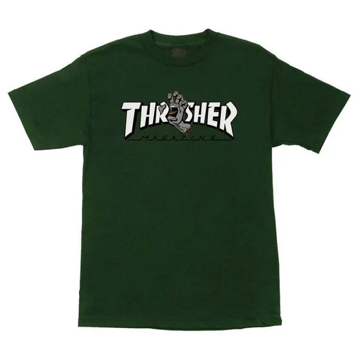 Camiseta Santa Cruz x Thrasher Screaming Logo Forest