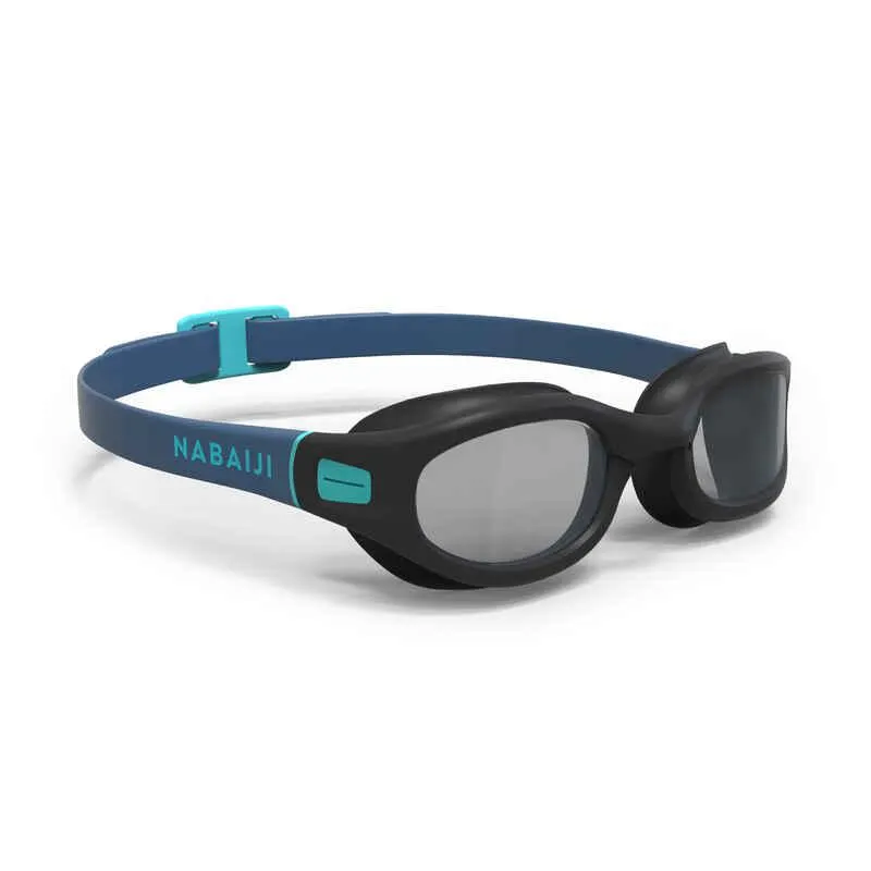 Gafas de natación lente ahumado talla L Soft 100 Nabaiji azul