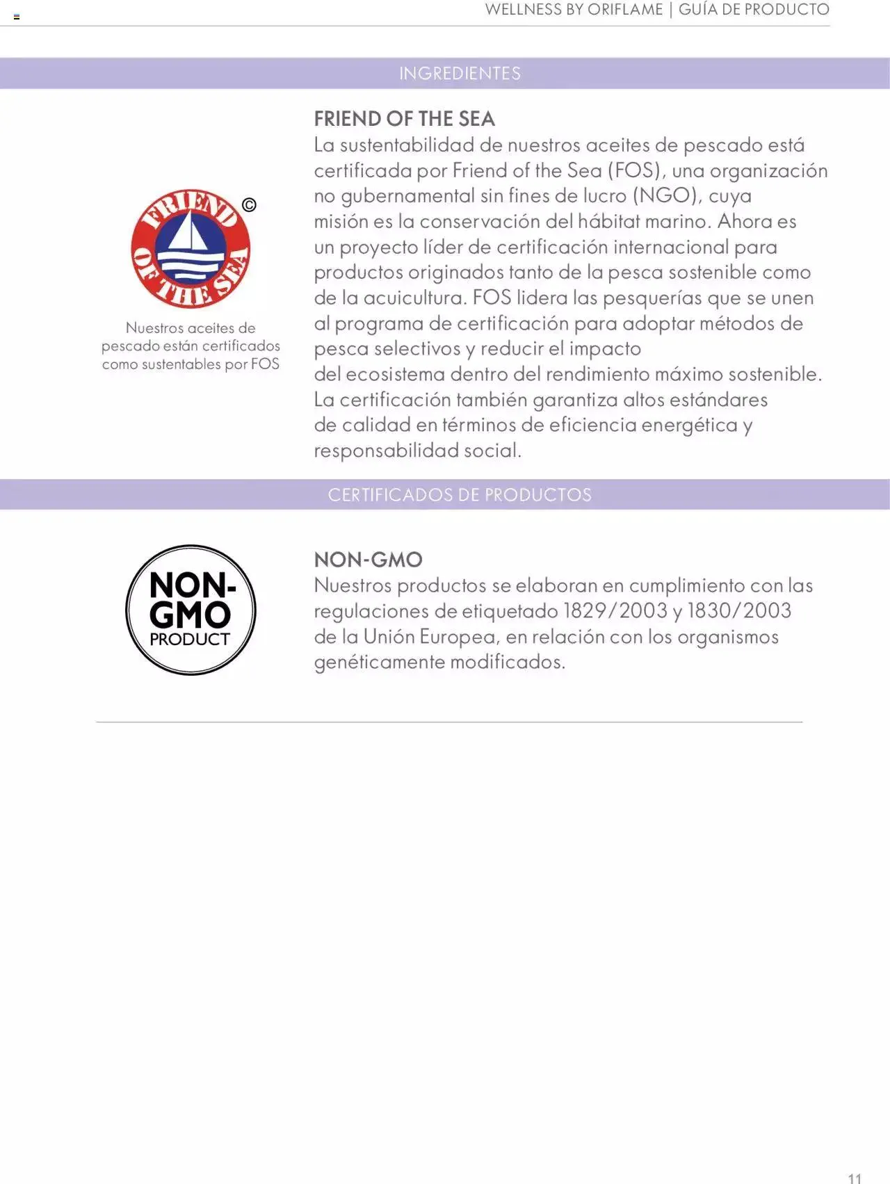 Catalogo de Oriflame - Guía de Producto Wellness 1 de junio al 31 de diciembre 2024 - Pag 11