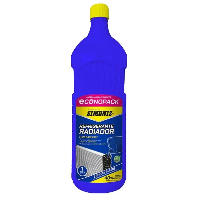 Refrigerante Radiador Simoniz Azul Econopack x 1000 ml