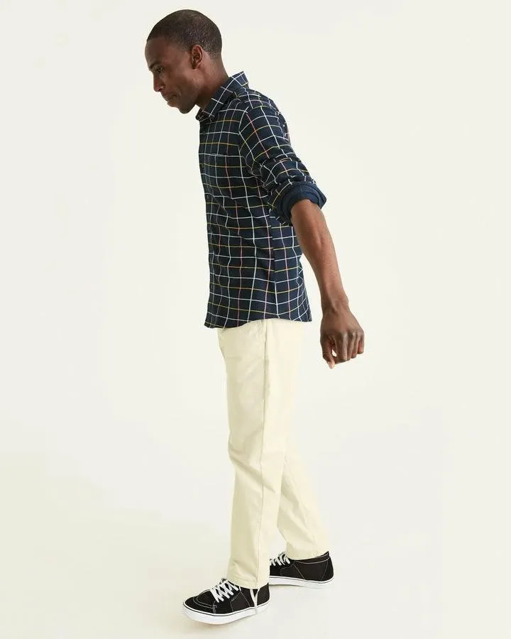 Camisas Dockers Alpha Button-Up Shirt Hombre Azules | DXKUL0327