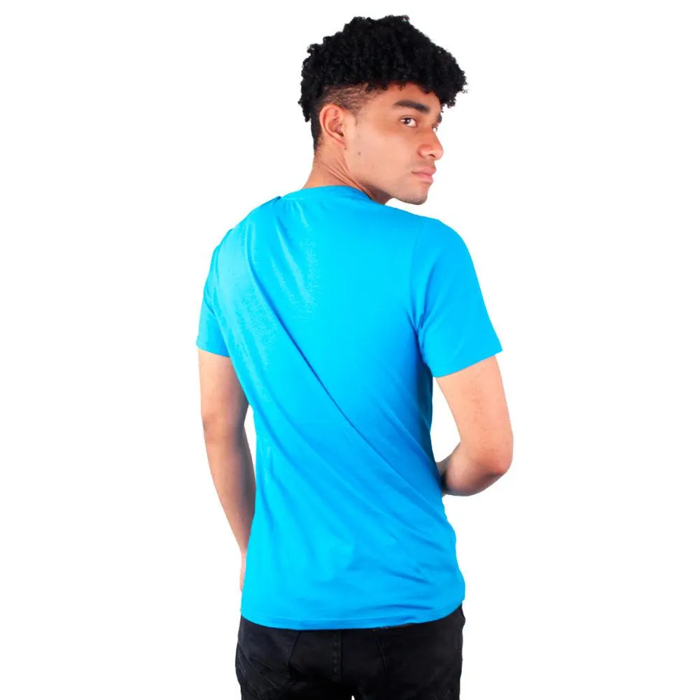 Camiseta Hombre cuello V Lec Lee Azul Turqueza
