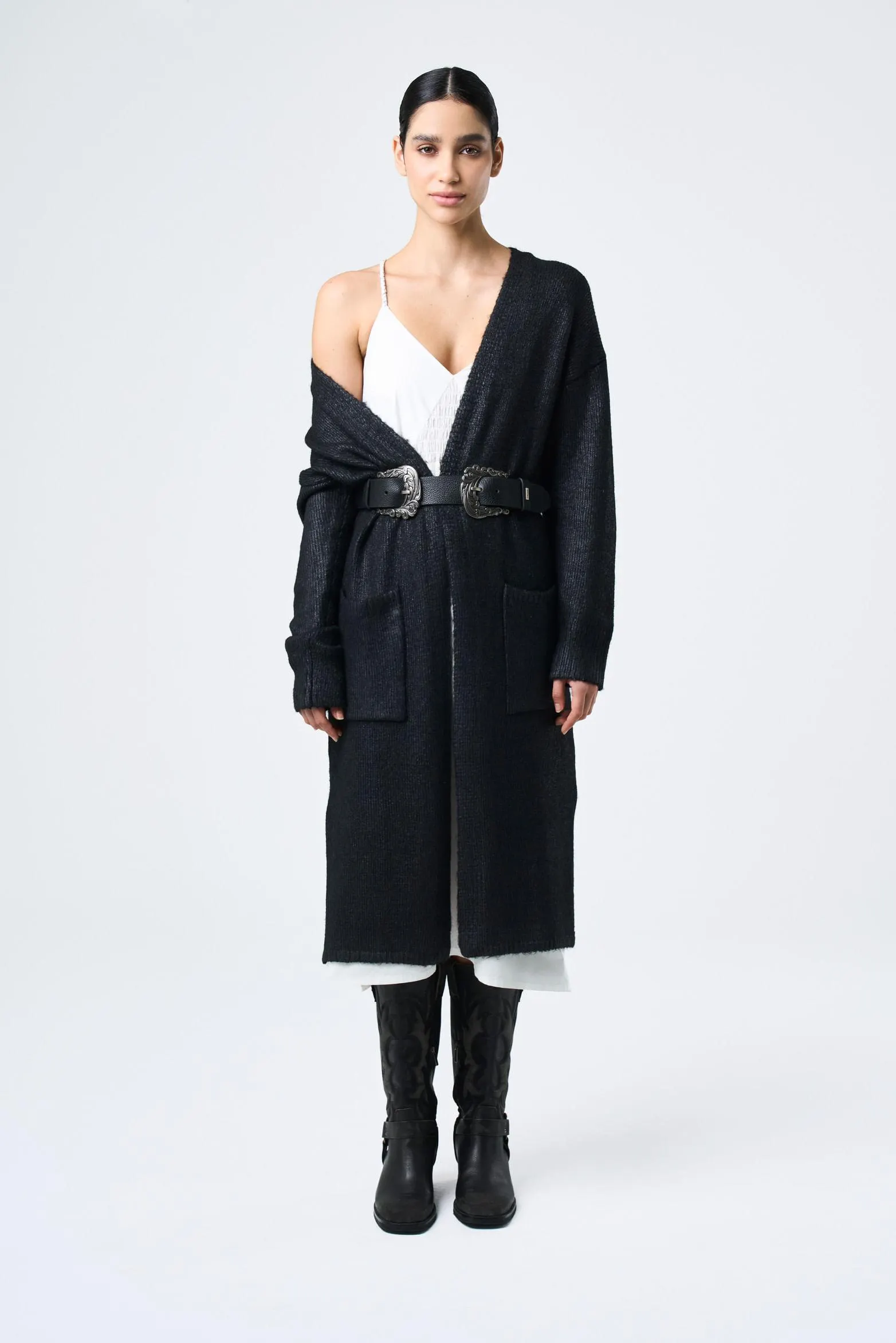 Cárdigan Sombra tejido para mujer efecto resinado