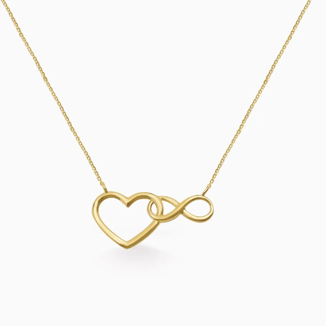 Collar en oro amarillo de 18K amor infinito