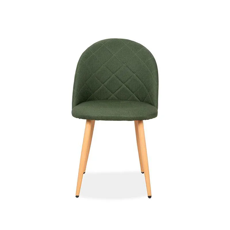 Silla De Comedor Lyon Tela Verde