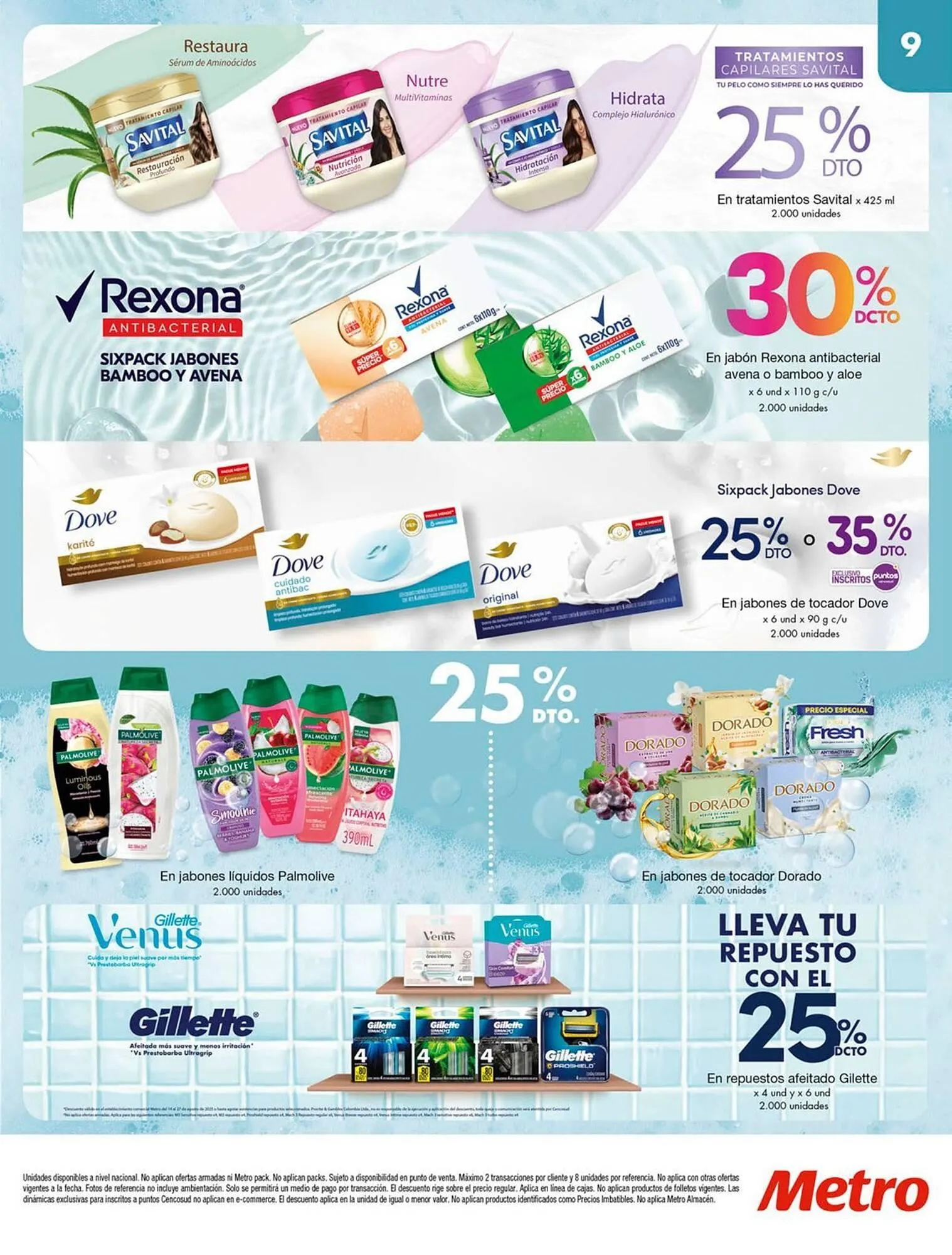 Catalogo de Catálogo Metro 14 de agosto al 27 de agosto 2025 - Pag 9