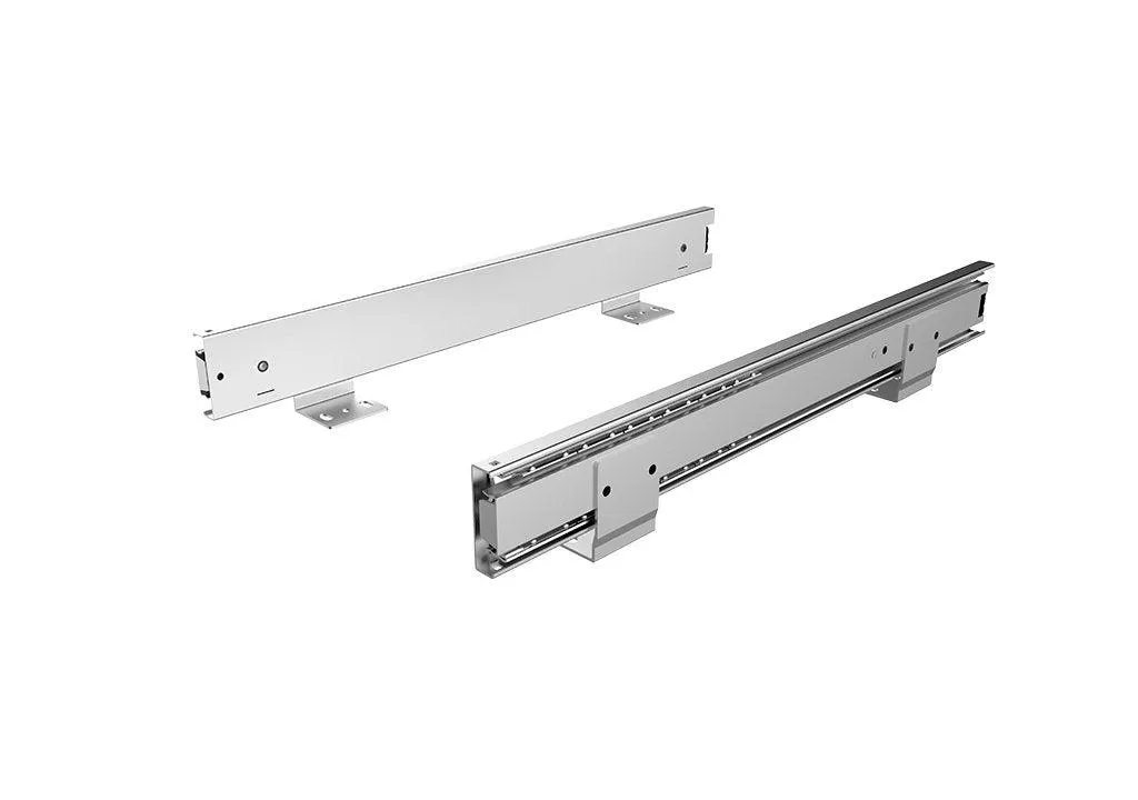 Riel para canastas full extensión sencillo montaje al piso