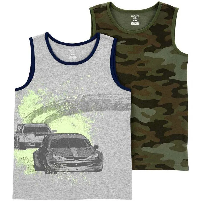 Set 2 Camisetas sin Mangas Niño Talla 6