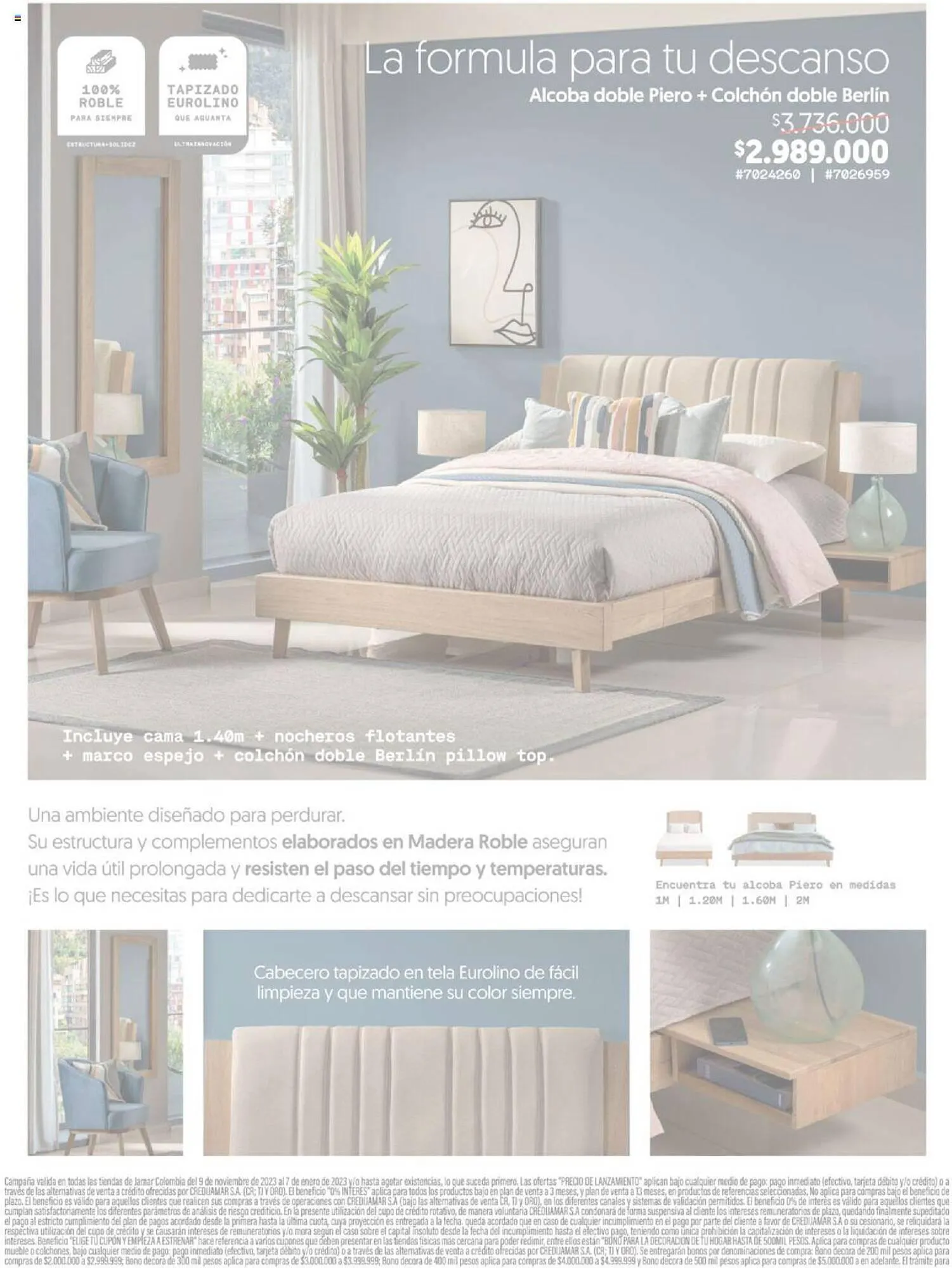 Catalogo de Catálogo Muebles Jamar 23 de noviembre al 31 de enero 2024 - Pag 9