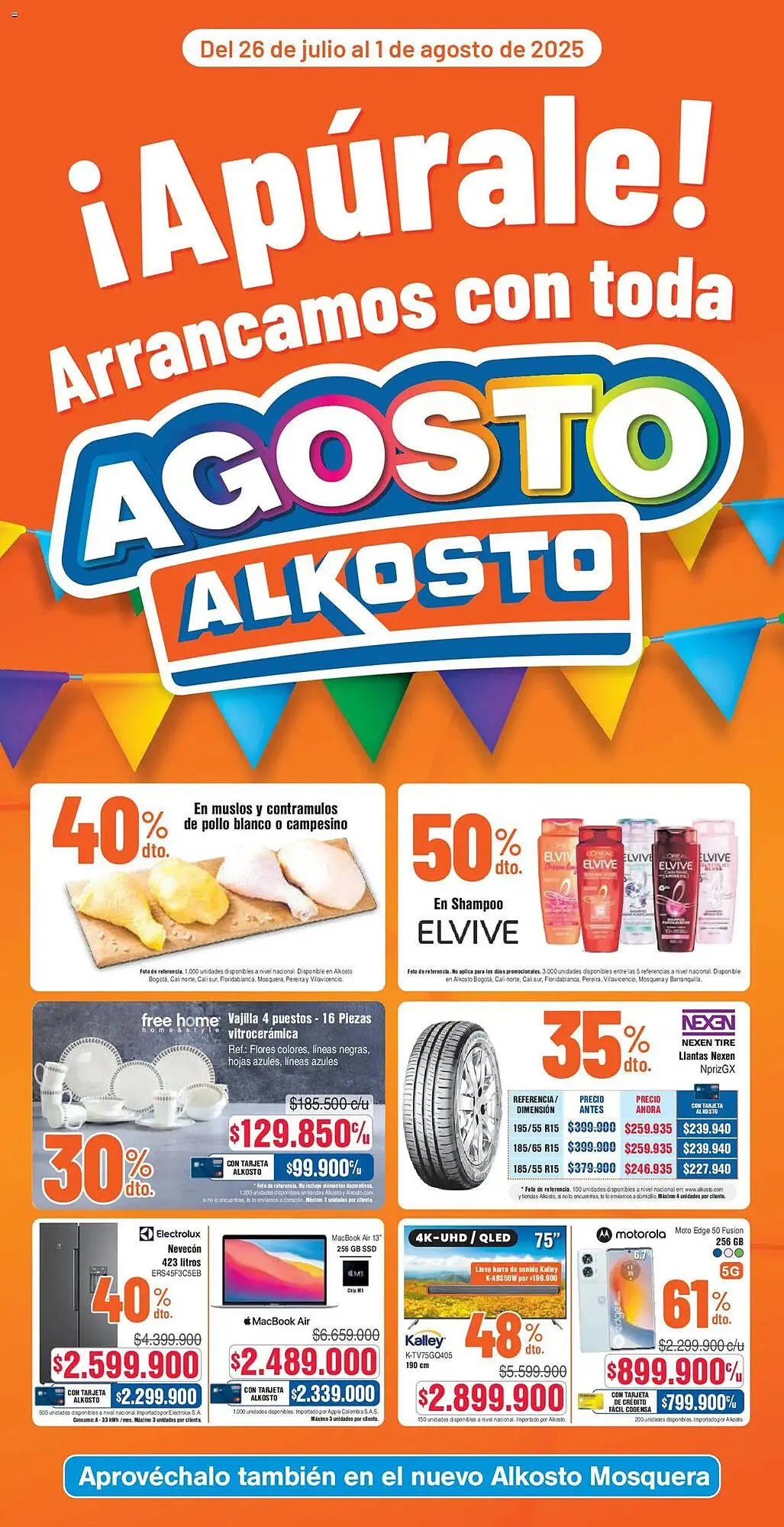 Catalogo de Catálogo Alkosto 28 de julio al 1 de agosto 2025 - Pag 1