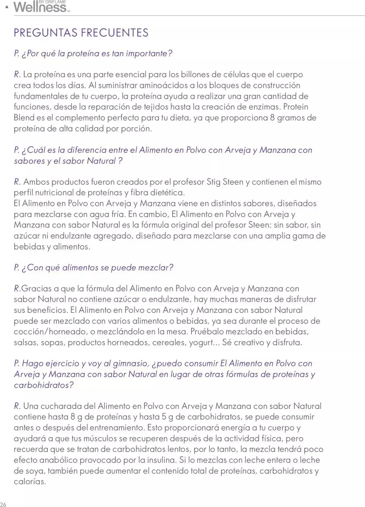 Catalogo de Oriflame - Guía de Producto Wellness 1 de junio al 31 de diciembre 2024 - Pag 26