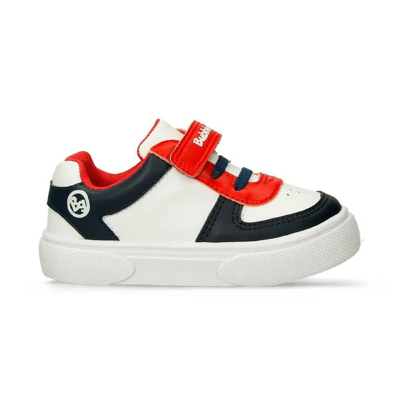 Tenis Casuales Blanco-Rojo Bubblegummers Quino Niño