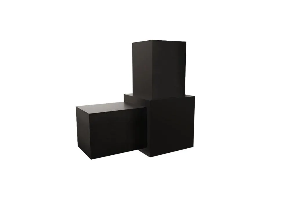 Conector cubo modular en l 2 vias negro