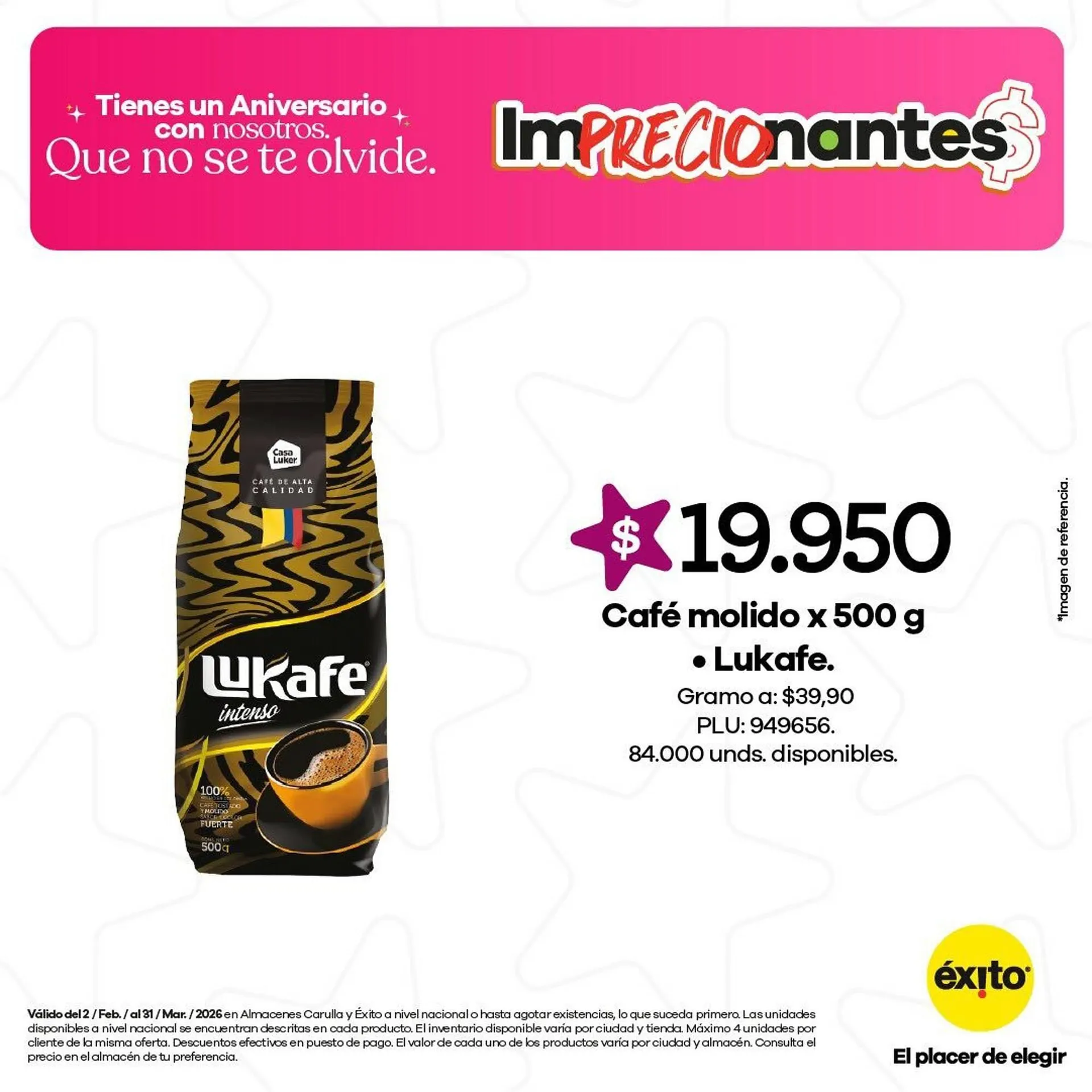 Catalogo de Catálogo Éxito 22 de febrero al 31 de marzo 2026 - Pag 1