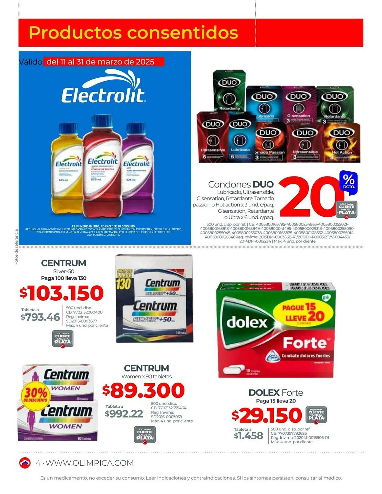 Catalogo de Catálogo Olímpica 6 de marzo al 31 de marzo 2025 - Pag 4