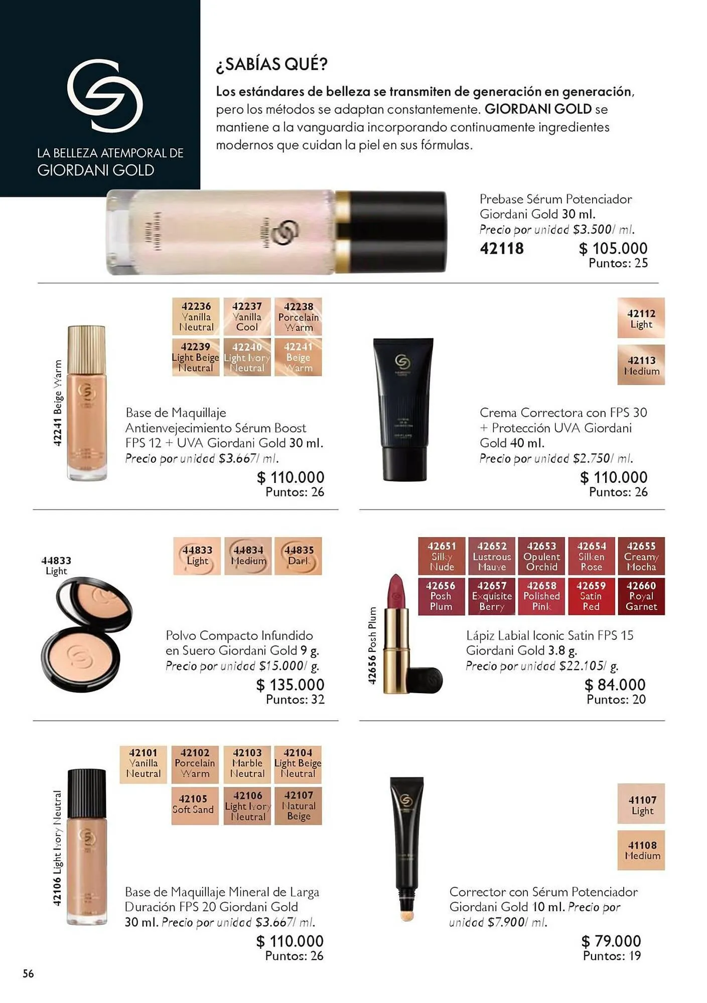 Catalogo de Catálogo Oriflame 4 de octubre al 24 de octubre 2025 - Pag 56