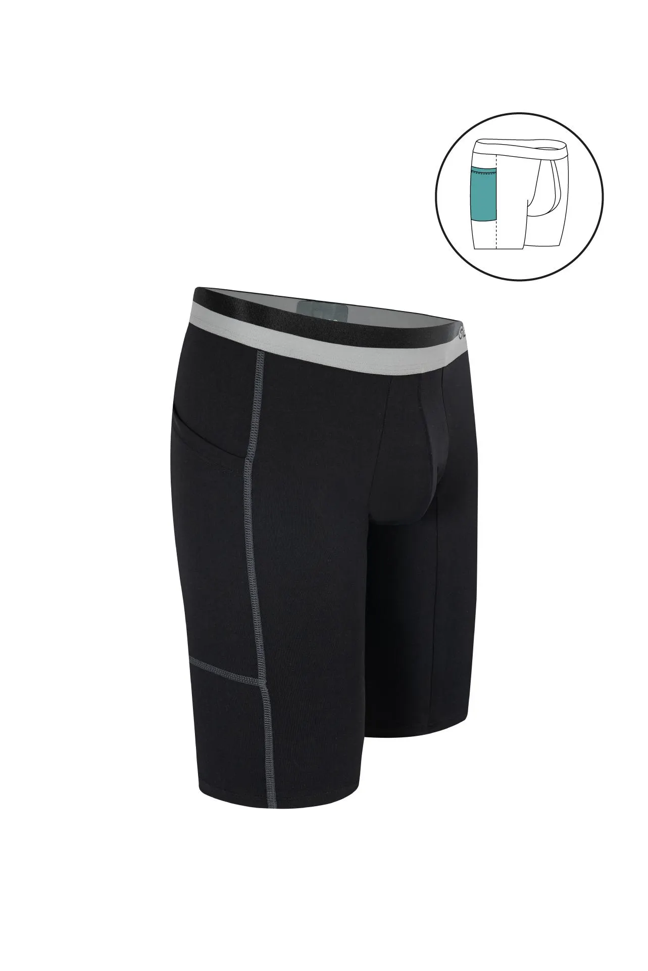 Bóxer extralargo unicolor en microfibra (GG06B3)