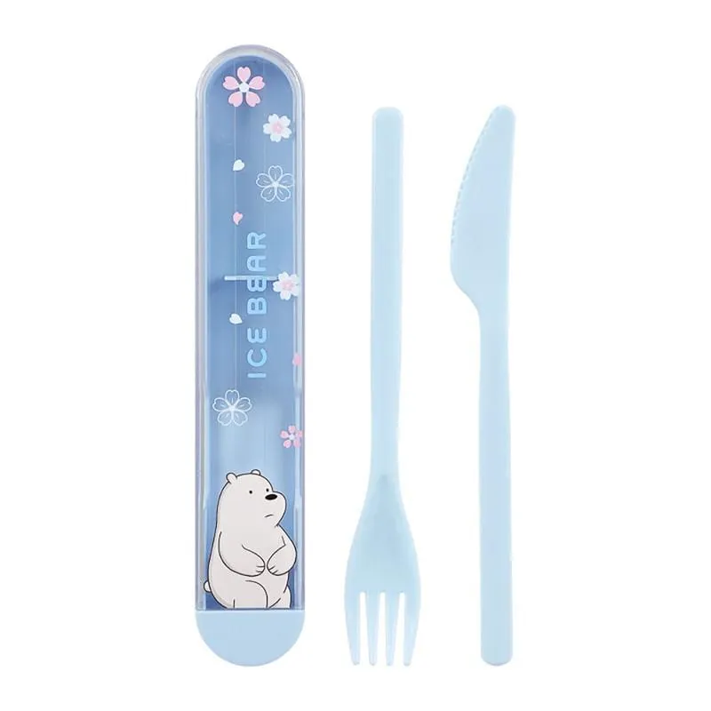 Set De Cubiertos, Con Estuche, Cuchillo Y Tenedor, Polar Osos Escandalosos