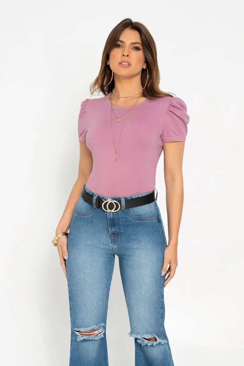 CAMISETA MANGA CORTA Morado