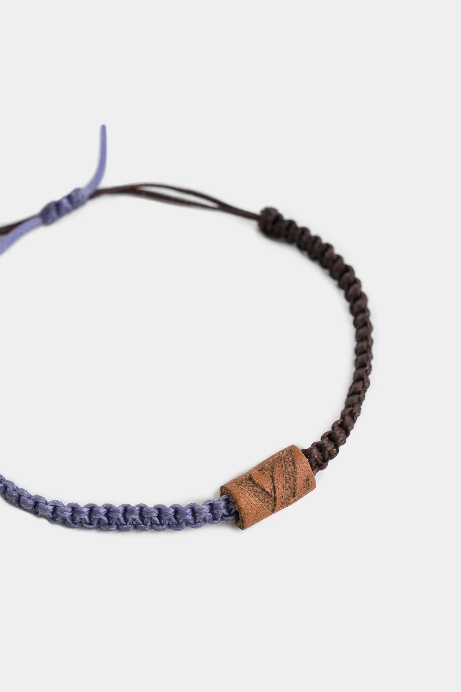 Manilla seatle en hilo encerado tejido para hombre aplique en cuero VZ