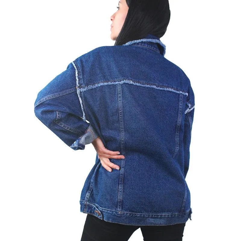 Chaqueta Denim para Mujer Lec Lee - Índigo Medio