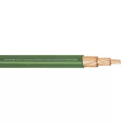 Cable #14 100m Verde Thhn