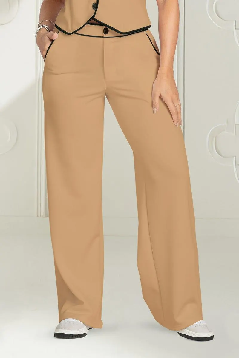 PANTALON BOTA AMPLIA Café