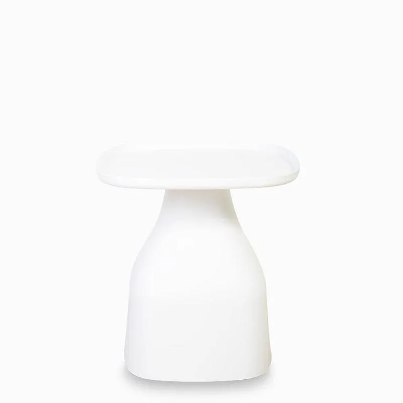 Mesa auxiliar breton blanca 50x48x48