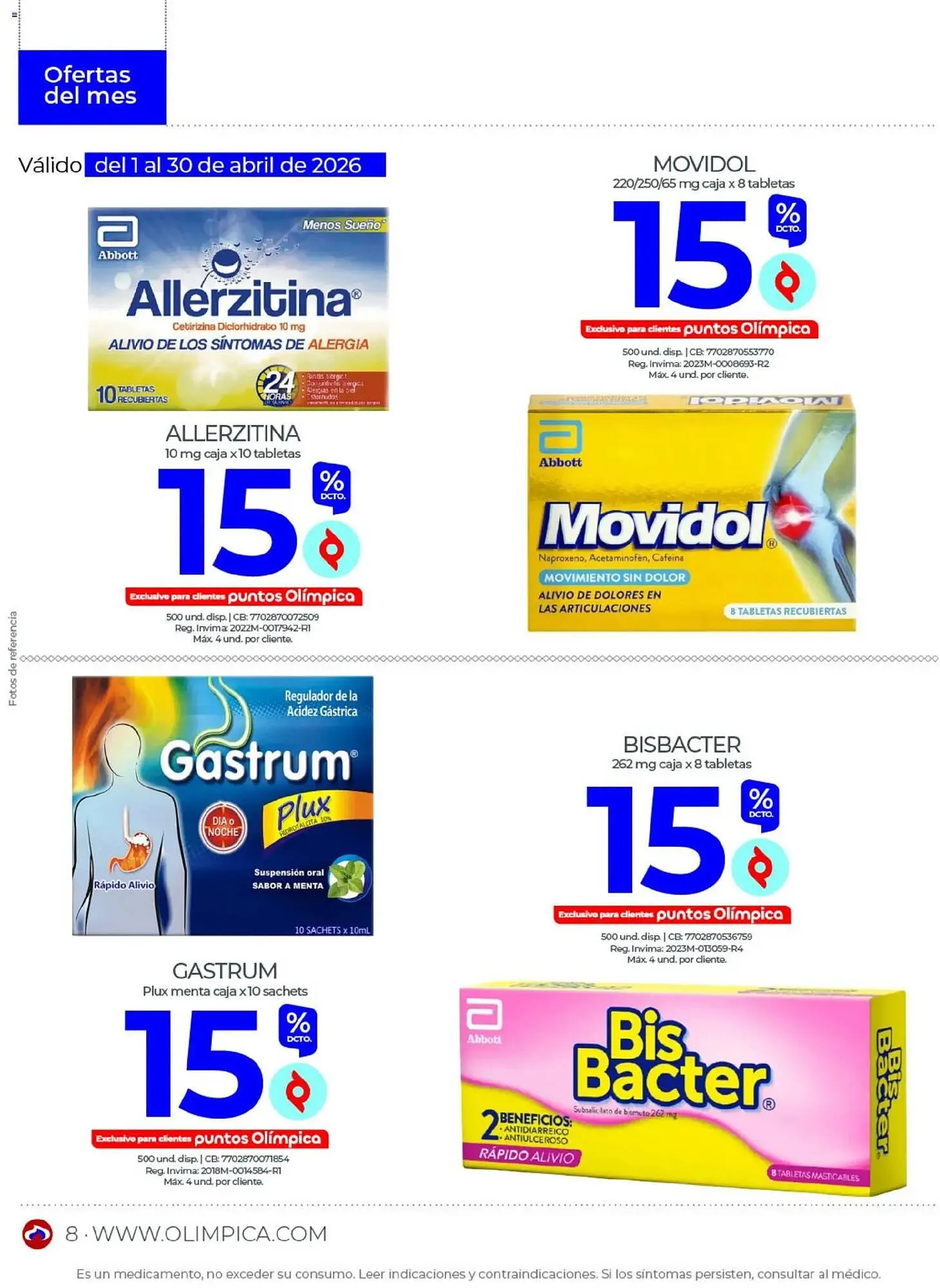 Catalogo de Catálogo Olímpica 1 de abril al 1 de mayo 2026 - Pag 8
