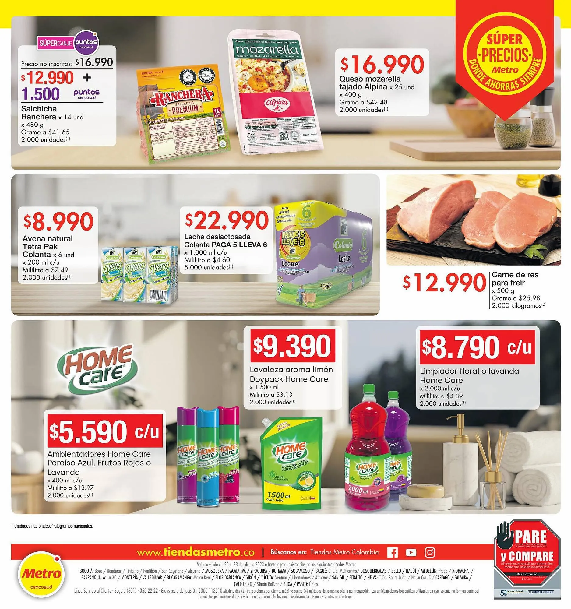 Catalogo de Catálogo Metro 20 de julio al 23 de julio 2023 - Pag 2
