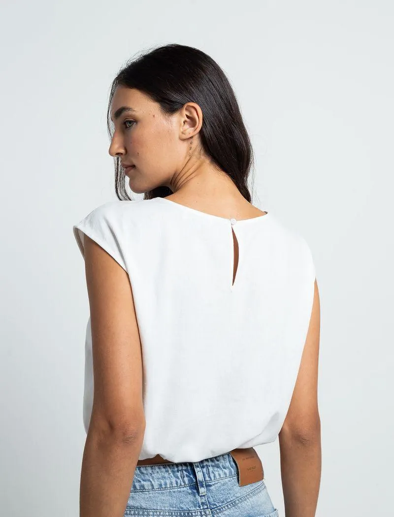 Camisa con elástico en pretina