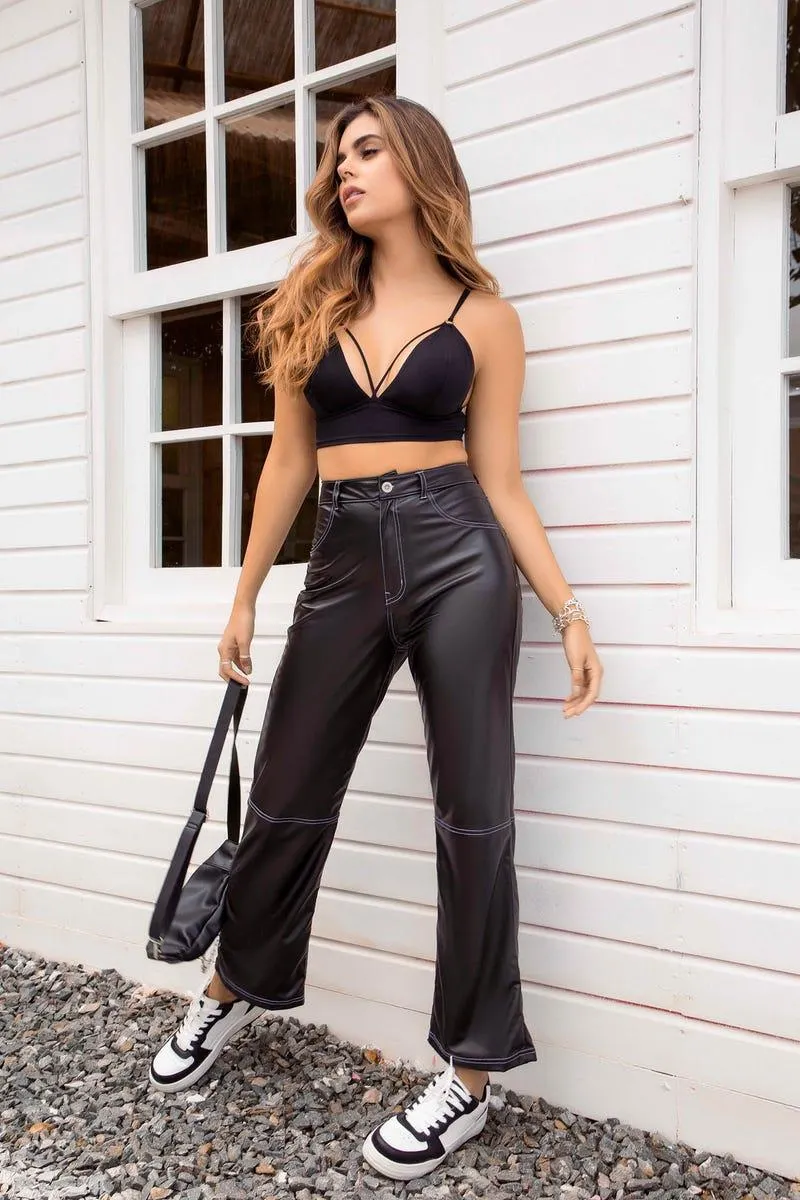 PANTALON BOTA RECTA Negro